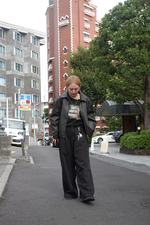 Vintageレザーブルゾン